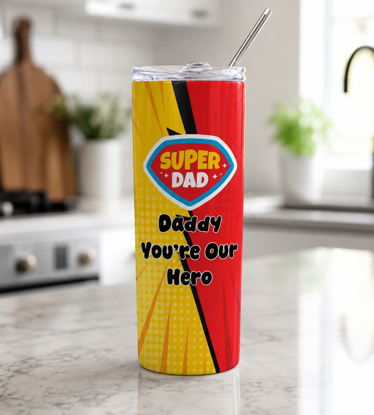20oz Super Dad Logo Tumbler