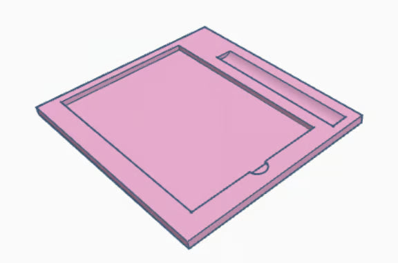 Blank & also with heart a5 Sticky notepad/order book & pen holder Stl 3d Print file