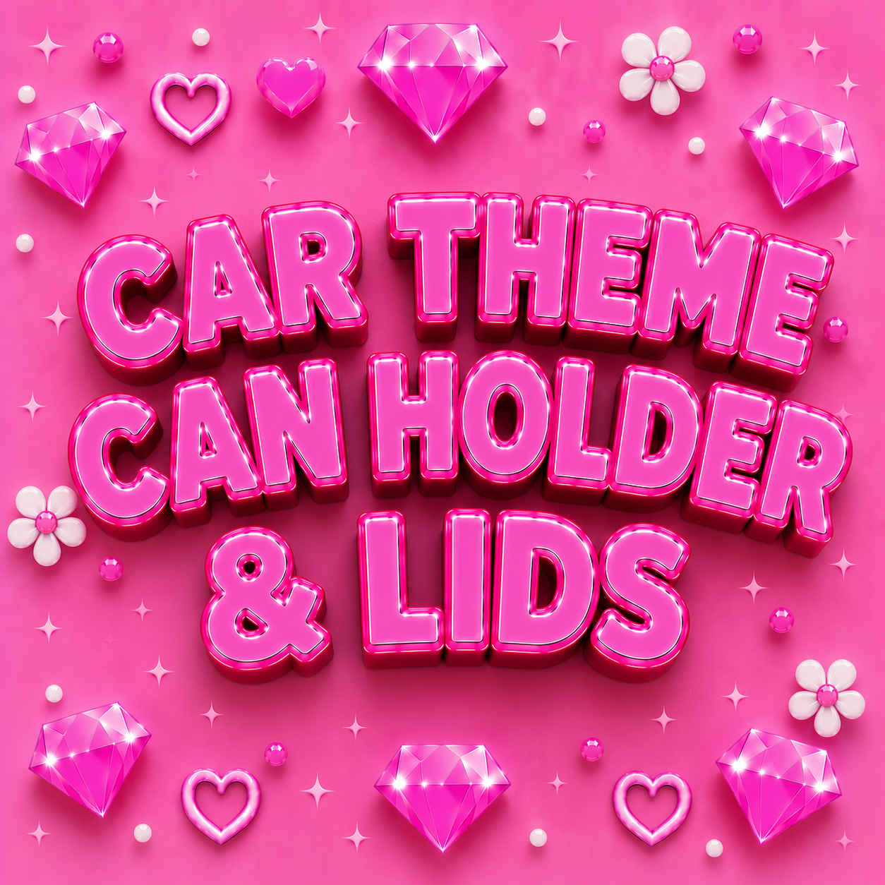 Car Theme Can Holders & Lids
