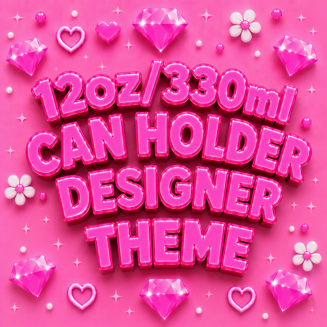 12oz/330ml Can Holder Designer Theme