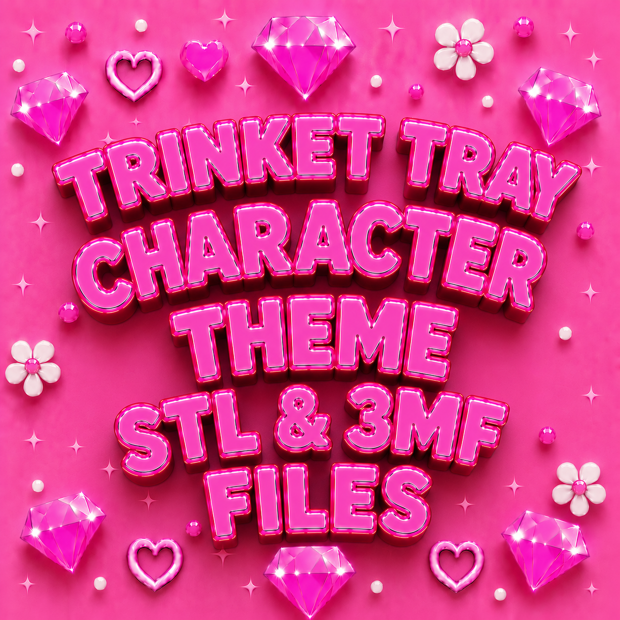 Trinket Tray Character Theme Stl & 3mf Files