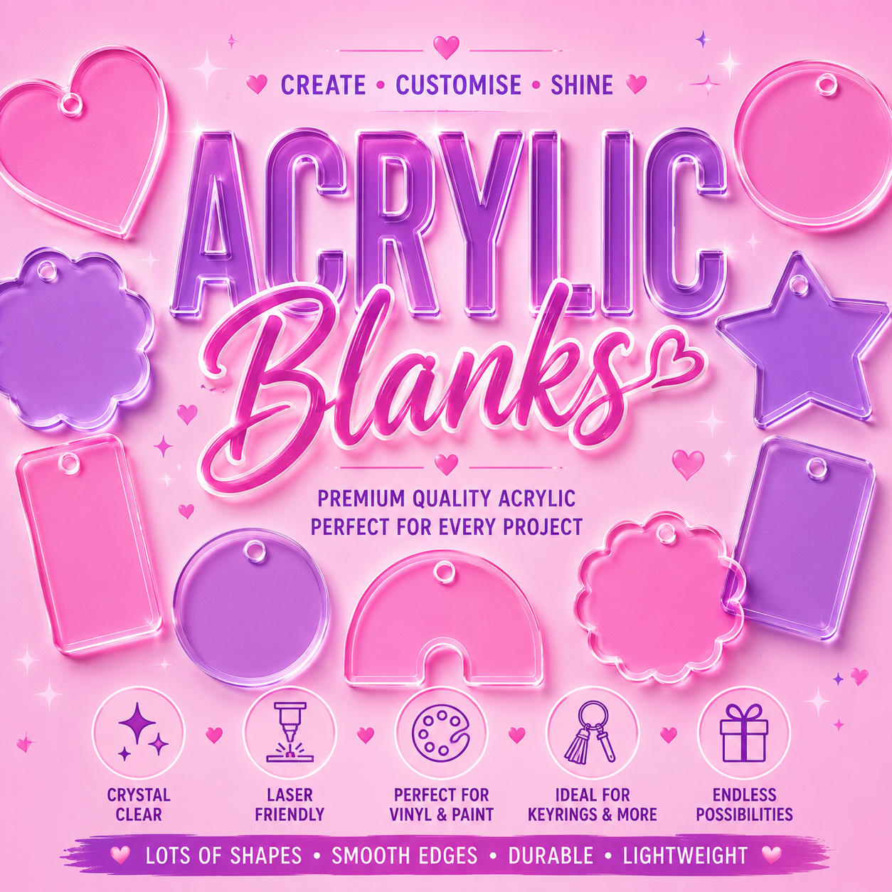 Acrylic Blanks Wholesale