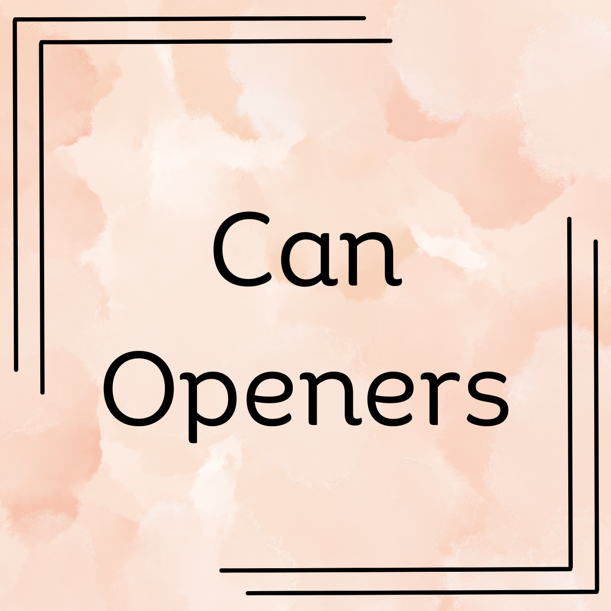 3d Printed Can Openers