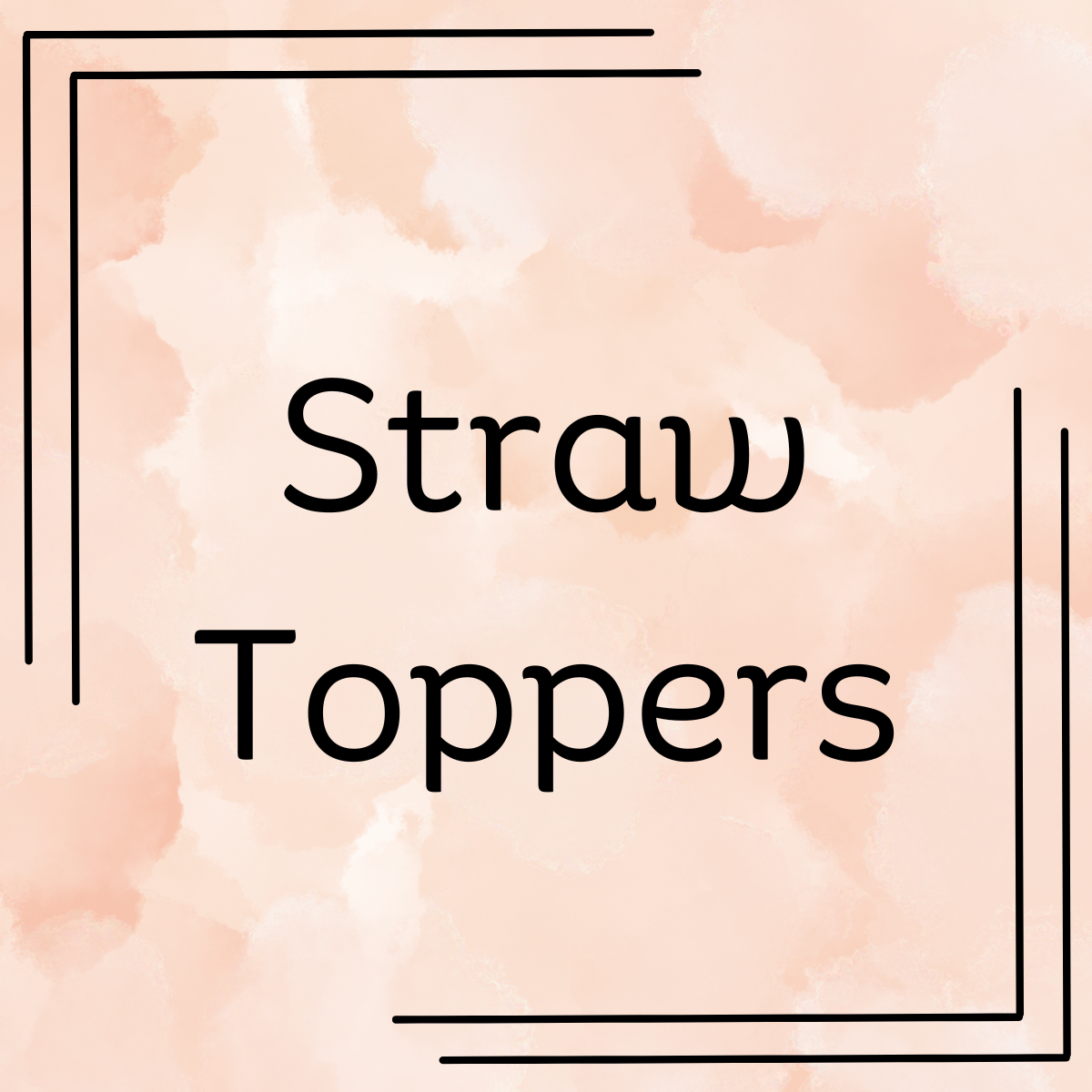 3d Printed Straw Toppers