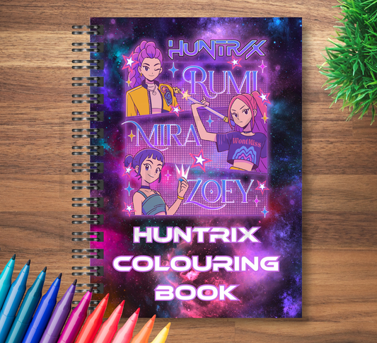 HUNTRIX colouring book