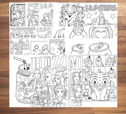 HUNTRIX colouring book