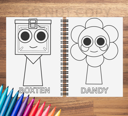 Sprunki Colouring Book