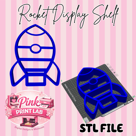 Rocket Display Shelf STL File