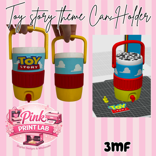 Cow boy theme 12oz/330ml can holder
