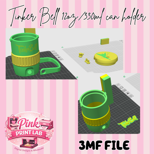 Tinker Bell 12oz/330ml Can Holder