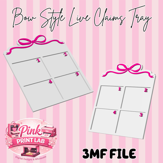 Bow live claims tray (DIGITAL FILE ONLY)
