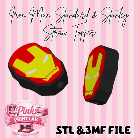 Irn Man Standard & Stanley Straw Topper (DIGITAL FILE ONLY)