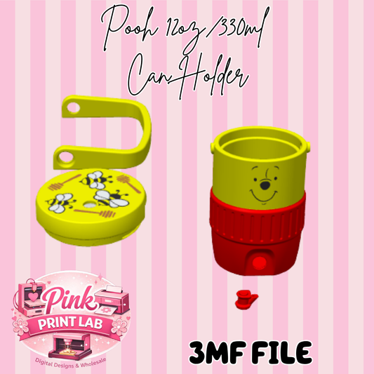 Pooh 12oz/330ml Can Holder (DIGITAL FILE)