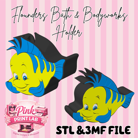 Flounder Bath & Bodyworks Holder (DIGITAL FILE)