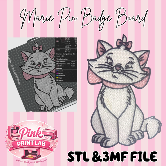 Marie Pin Badge Board