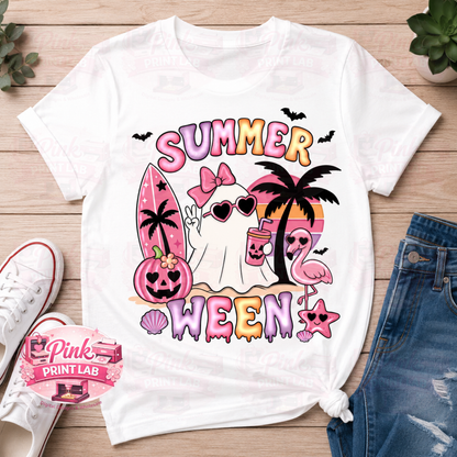 Hand Drawn Boo at the beach png file