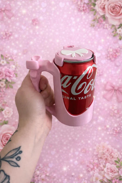 330ml coquette bow can holder