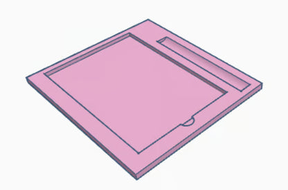 Blank & also with heart a5 Sticky notepad/order book & pen holder Stl 3d Print file
